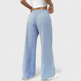 Maria - Calças largas confortáveis com detalhes elegantes