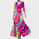 Isadora - Vestido maxi premium feito à mão