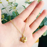 Colar de Patinha Banho de Ouro para Amantes de Cães