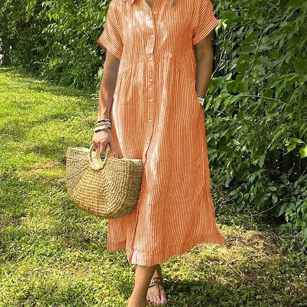 Camila - Vestido listrado elegante