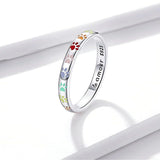 Anel com Impressão de Pata em Prata Esterlina