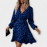 Beatriz - Vestido Curto Com Estampado Leopardo