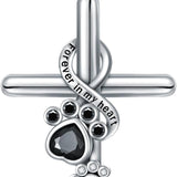 Colar de Prata Esterlina – Pata / Pendente de Cruz