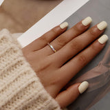 Anel com Impressão de Pata em Prata Esterlina