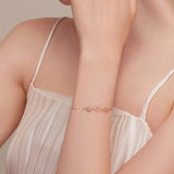 Pulseira de Impressão de Pata de Cão em Prata Esterlina – Pulseira Ajustável