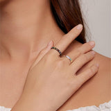 Anel com Impressão de Pata em Prata Esterlina