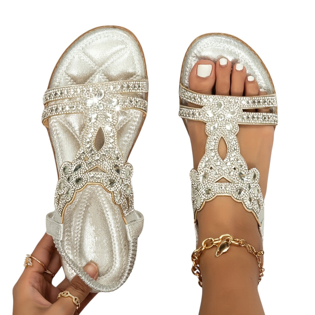 Julia - Sandálias Ortopédicas Brilho e Elegância