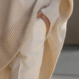 Mandy – Poncho oversized de elegância descomplicada