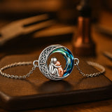 Pulseira Ajustável da Sorte em Prata Esterlina com Motivo de Cão