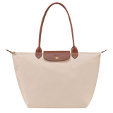 Longchamp - Bolsa grande Le Pliage, Bege
