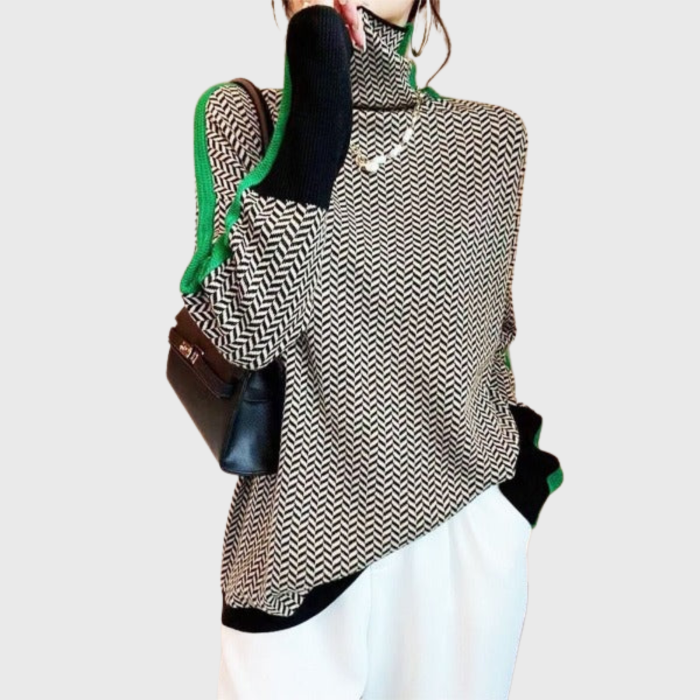 Cristina - Camisola de gola alta