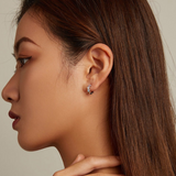 Brincos Hoop Coloridos com Patas Feitos em Prata Esterlina