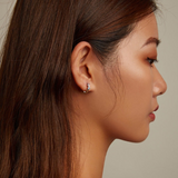 Brincos Hoop Coloridos com Patas Feitos em Prata Esterlina