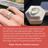 Pena de um Anjo – Anel de Memória Ajustável