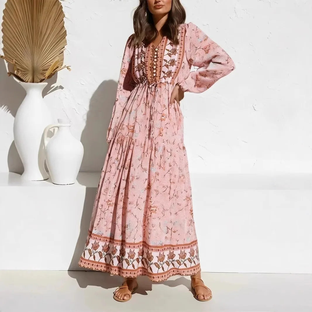 Núria - Vestido Longo Floral