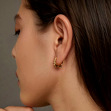 Brincos em Argola de Dachshund em Prata