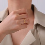 Anel de Pata em Aço Inoxidável para Mulheres