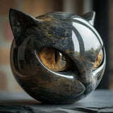 Elviane - Escultura Mística de Cabeça de Gato
