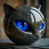 Elviane - Escultura Mística de Cabeça de Gato